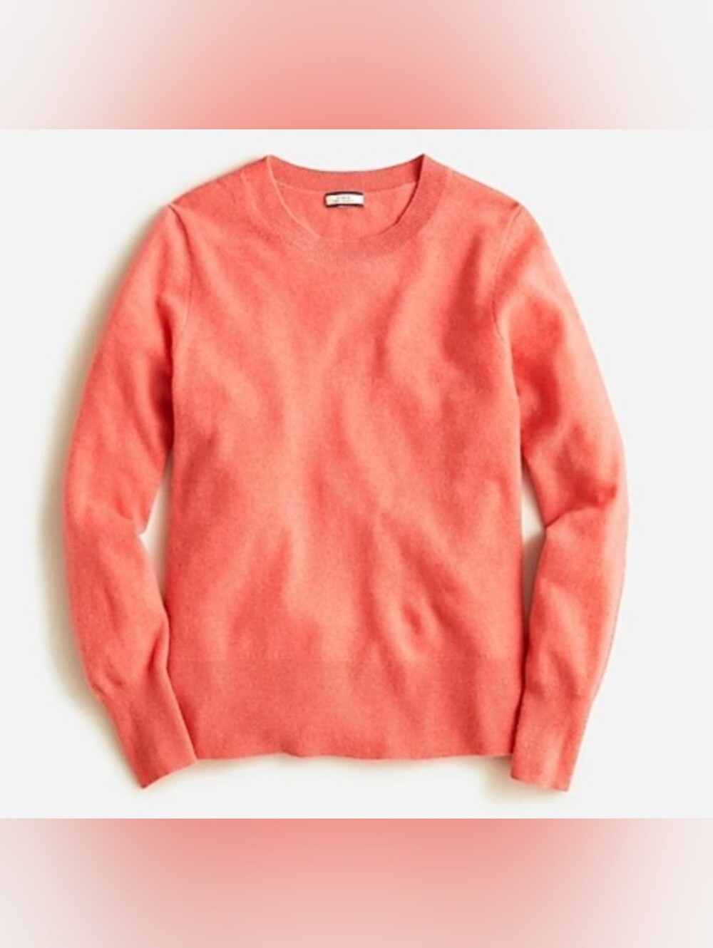 J. Crew Cashmere classic-fit crewneck sweater, Orange, Size XL